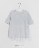 Cohan Pleats Crop Short Sleeve Tee