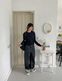 Enshio Rollup Raw Denim Pants