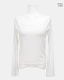 Enyu Lace Lip Neck Long Sleeve T-Shirt