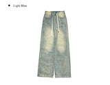 Circle Strap Wide Denim Pants