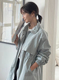 Romeni Trench Field Jacket Long Jumper