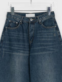 Podenki roll-up washing wide denim pants