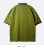 Chess Ringer Collar Short Sleeve T-shirt
