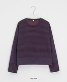 Hillmon Stripe Round Long Sleeve Tee