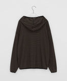 [Unisex] Shinneko Stripe Hood Long Sleeve Tee