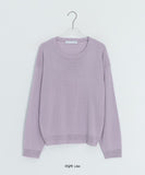 Muden Basic Color Round Neck Knit
