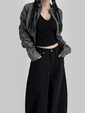 Shirring cap hood nylon jumper