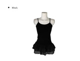 Liem Tiered Chiffon Layered Ribbed Sleeveless