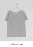 [BAONHAUS] Seidin Tencel Layered Short Sleeve Tee