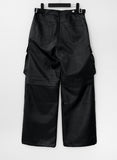 Dooy Wide Leather Cargo Pants