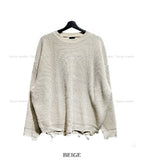 Regina Damage Round Knit