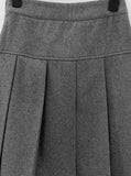 Schully Wool Pleated Midi Skirt