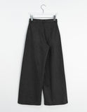 Toyoki Peach Fuzz One-Tuck Wide Slacks