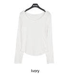 Dian Modal U-Neck Long Sleeve Tee