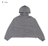 Pire Crop Hood Windbreaker Jacket