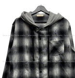 Royke Damage Hooded Check Shirt
