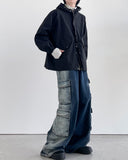 Deepsi Solid Cargo Denim Pants