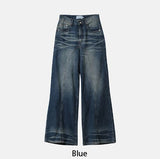 Barrier Cat Snap Bootcut Denim Pants