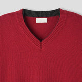 [wool80%] Cop Wool Layered V-Neck Knit