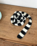 Tomin Stripe Color Matching Knit Muffler