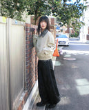 Puzzing Color Matching Check Pattern Collar Cotton Long Sleeve Jacket