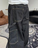 Defen Carpenter Wide Denim Pants