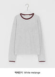 [unisex] Huked Color Matching Waffle Warmer Over Long Sleeve Tee