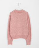 Herri Collar Crop Knit Cardigan