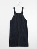 Shoine Pocket Denim Suspenders Long One Piece