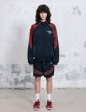 High Neck Blouson Zip-up