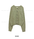 Sisley Cable Hair Knit Cardigan