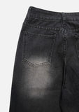 Wrap Cross Over Denim Pants
