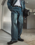 Ocean Wash Side Cut Denim Pants