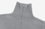 Leon high-neck zip-up cardigan