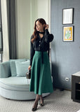 Roku Flared Knit Long Skirt