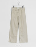 Desen Color Straight Cotton Pants