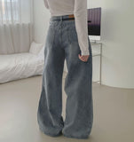 Loose Wide Clean Washing Four-Season Denim Cotton Pants