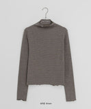 Novet Stripe Frill Half Polar Tee