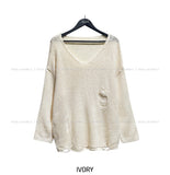 Damage Deep V-neck Knitwear