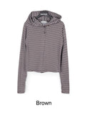 Arun Stripe Hood Long Sleeve T-shirt