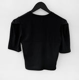 Ribbon Puff Crop Tee