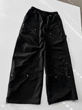 Double Knee Nylon Carpender Wide Pants