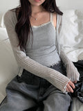 Suha Lace Square Ribbed Sleeveless