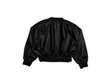 Midyu Leather Crop Blouson Jumper