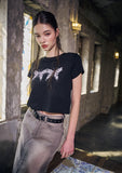 Melting Butterfly CROP TEE