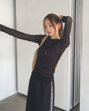 Tashani Two Lines Color Matching Wide Pants