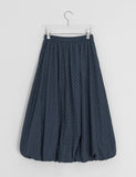 Kayan Banding Dot Balloon Long Skirt