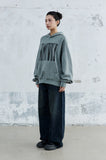(W) WASHED DENIM PANTS