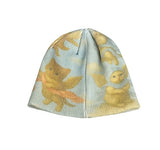 Run Kitten Print Beanie