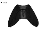 [A/M] Sea Strap Summer Bolero Cardigan